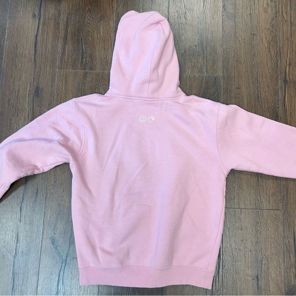 Glossier Pink Logo Hoodie SZ SM - Picture 6 of 7